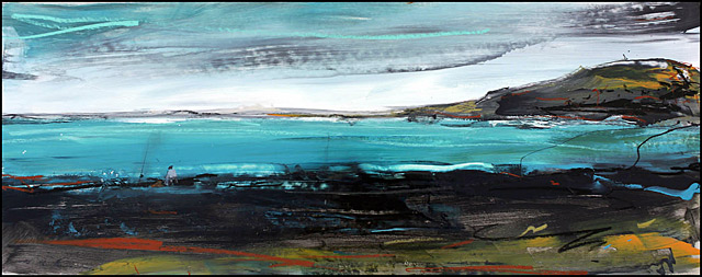 Christian Nicolson nz abstract artist, shipwreck bay